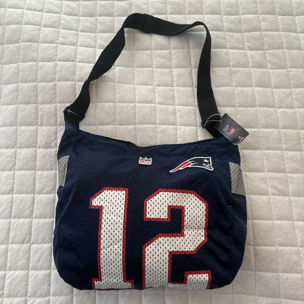 New England Patriots Purse Jersey Shoulder Bag #12 Tom Brady Football Novelty